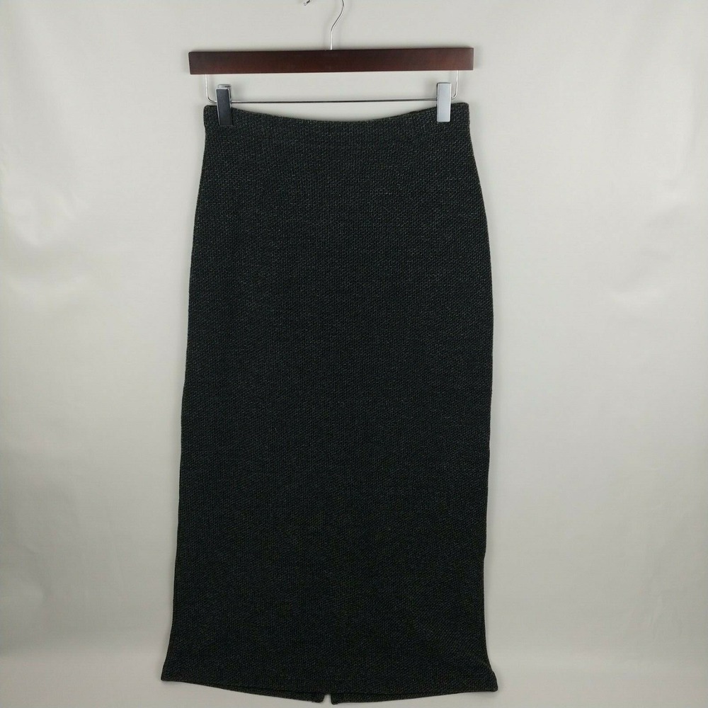 Women's Crazy Horse Tweed A Line Long Modest Skirt Size Small